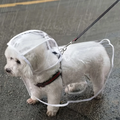 Waterproof Transparent Dog Raincoat - Lightweight Rain Jacket for Small and Medium Dogs