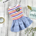 School Uniform Dress for Dogs - Preppy Vest Outfit for Bulldogs and Small Dogs