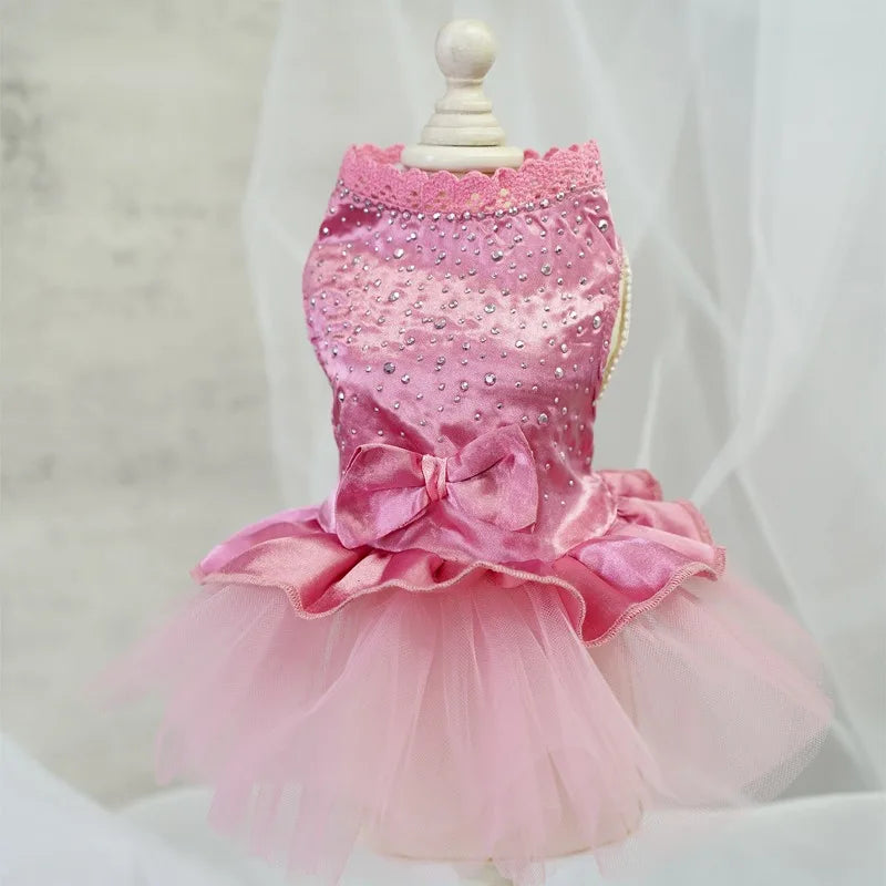 Tulle Lace Princess Dress for Small Dogs and Cats - Sweet Summer Skirt