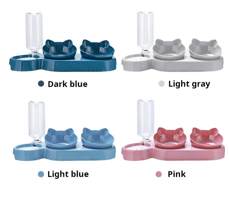 3-in-1 Pet Bowl and Water Feeder Set