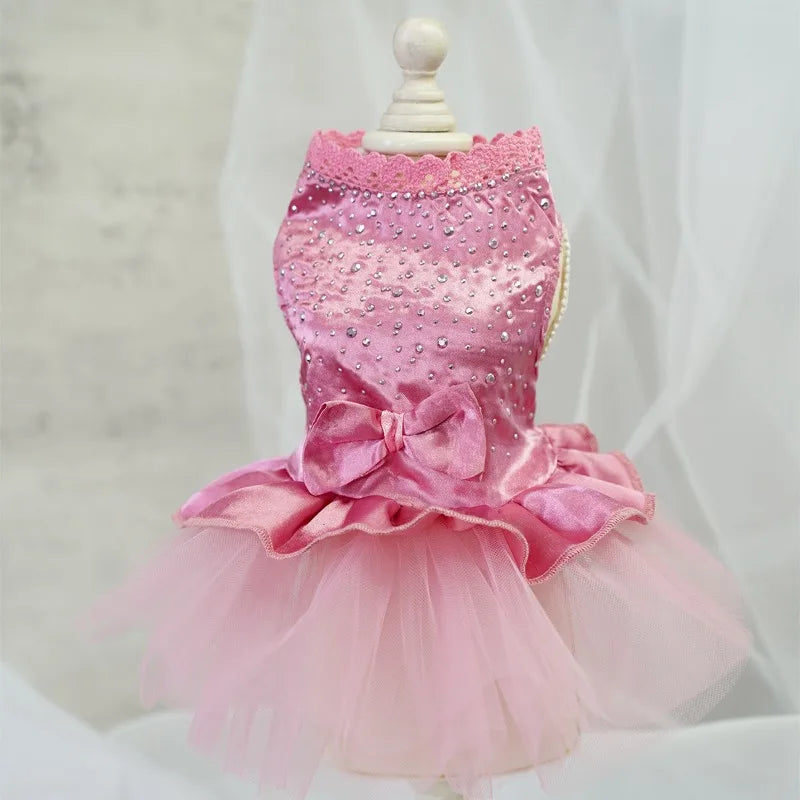 Tulle Lace Princess Dress for Small Dogs and Cats - Sweet Summer Skirt
