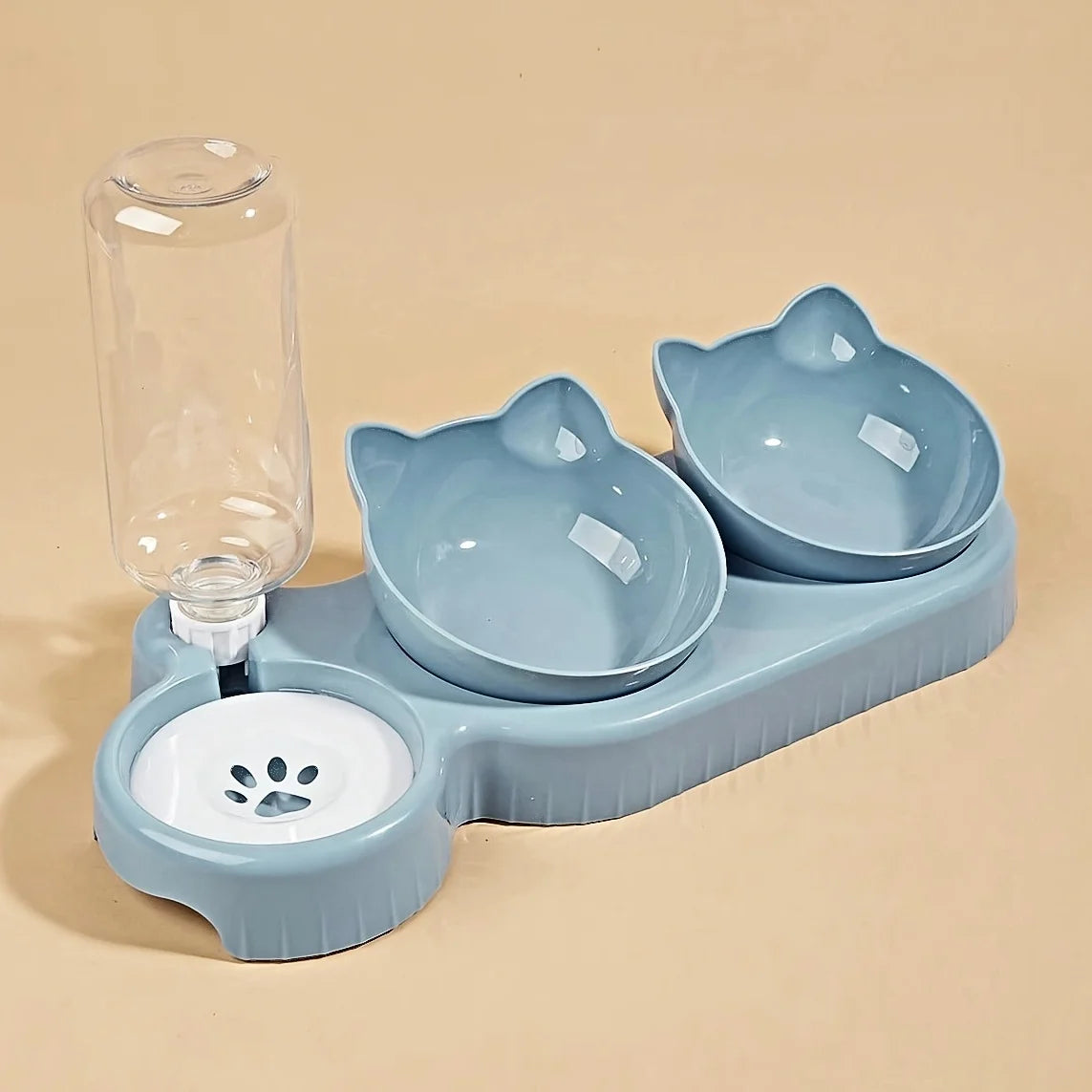 3-in-1 Pet Bowl and Water Feeder Set