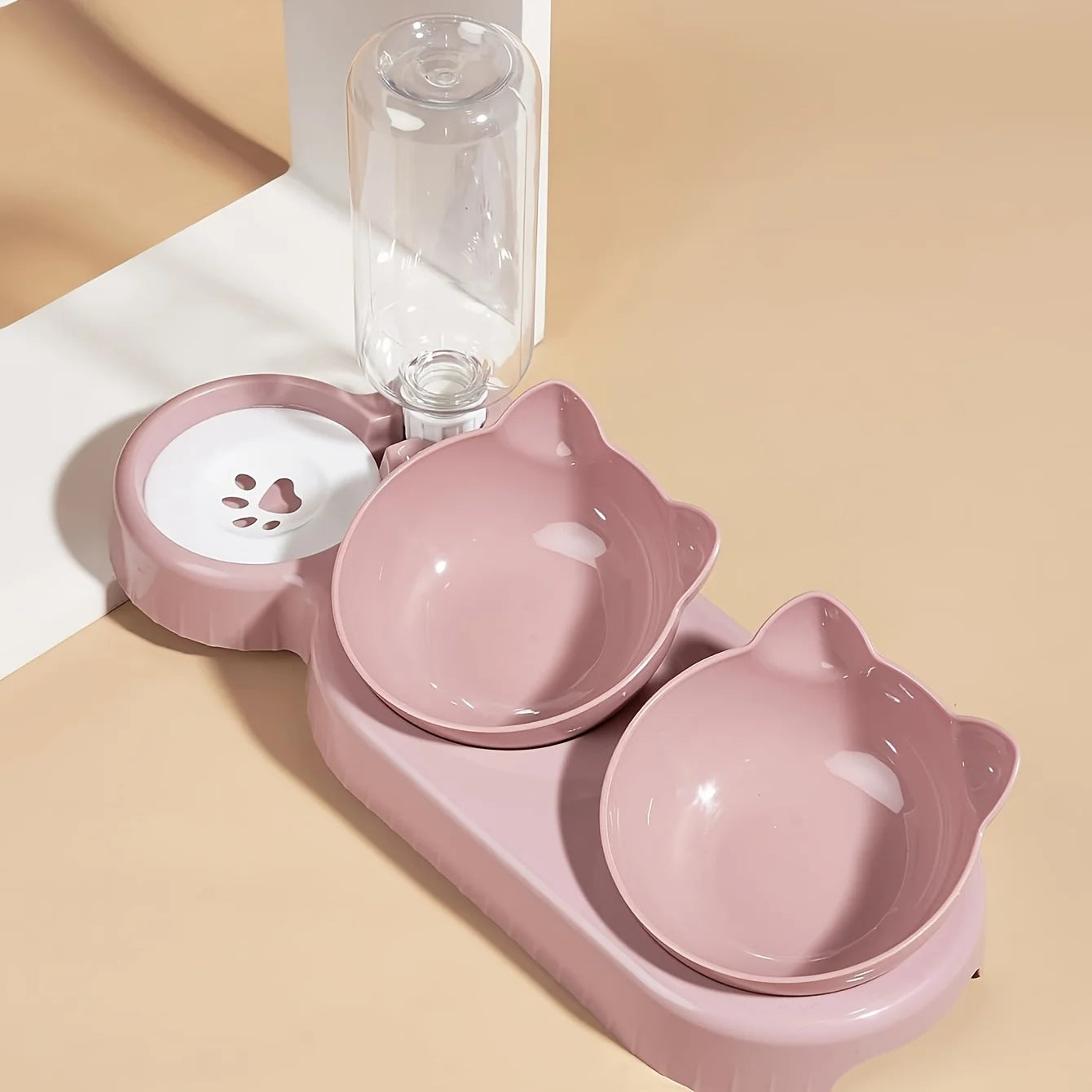 3-in-1 Pet Bowl and Water Feeder Set