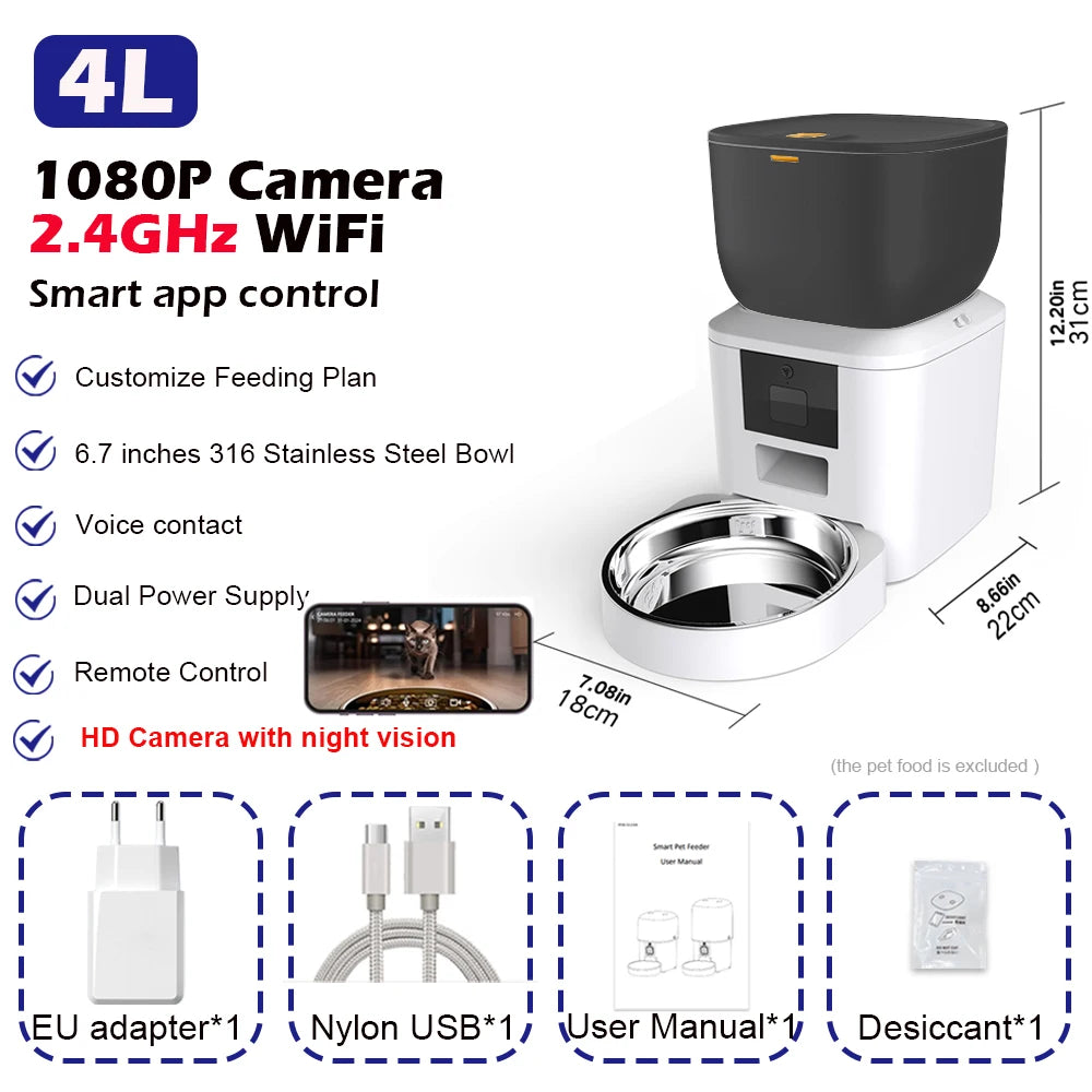 Smart Pet Feeder with Camera