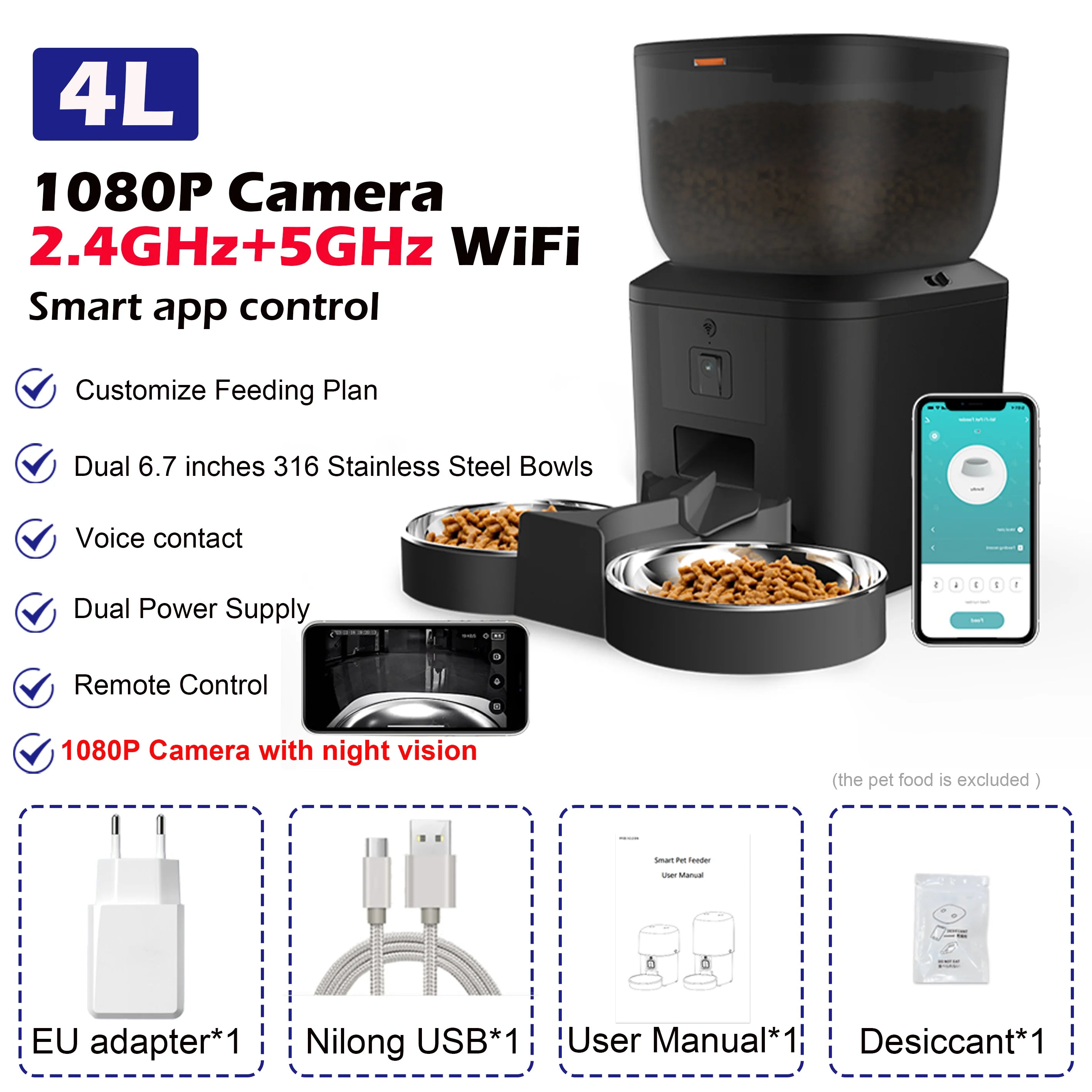 Smart Pet Feeder with Camera
