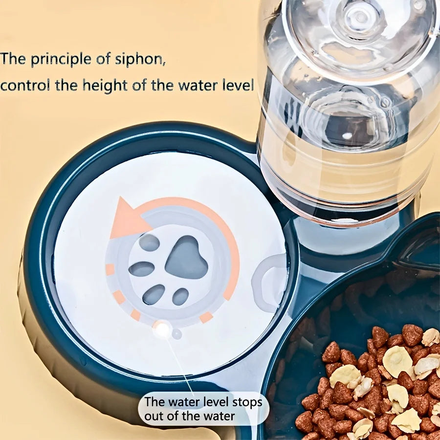 3-in-1 Pet Bowl and Water Feeder Set