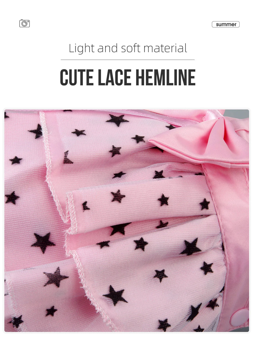 Vestido de princesa de lunares para perros y gatos - Falda de verano ligera sin mangas