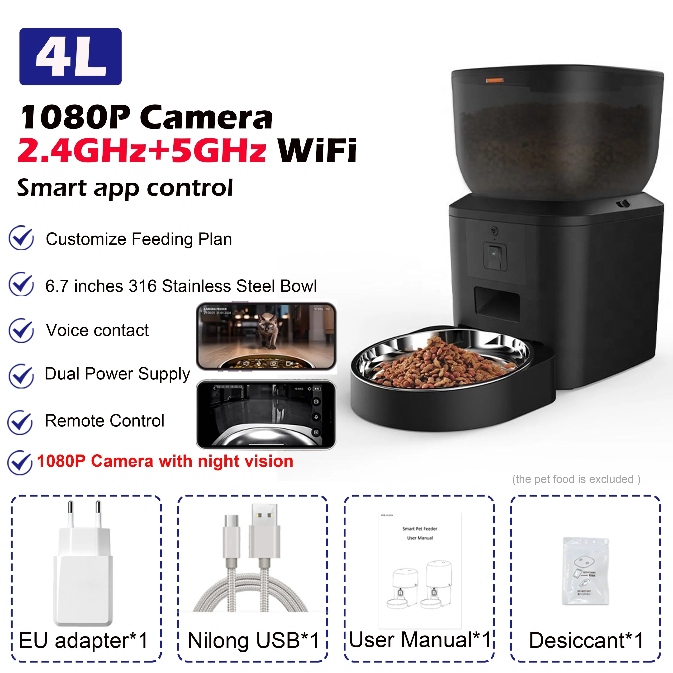 Smart Pet Feeder with Camera