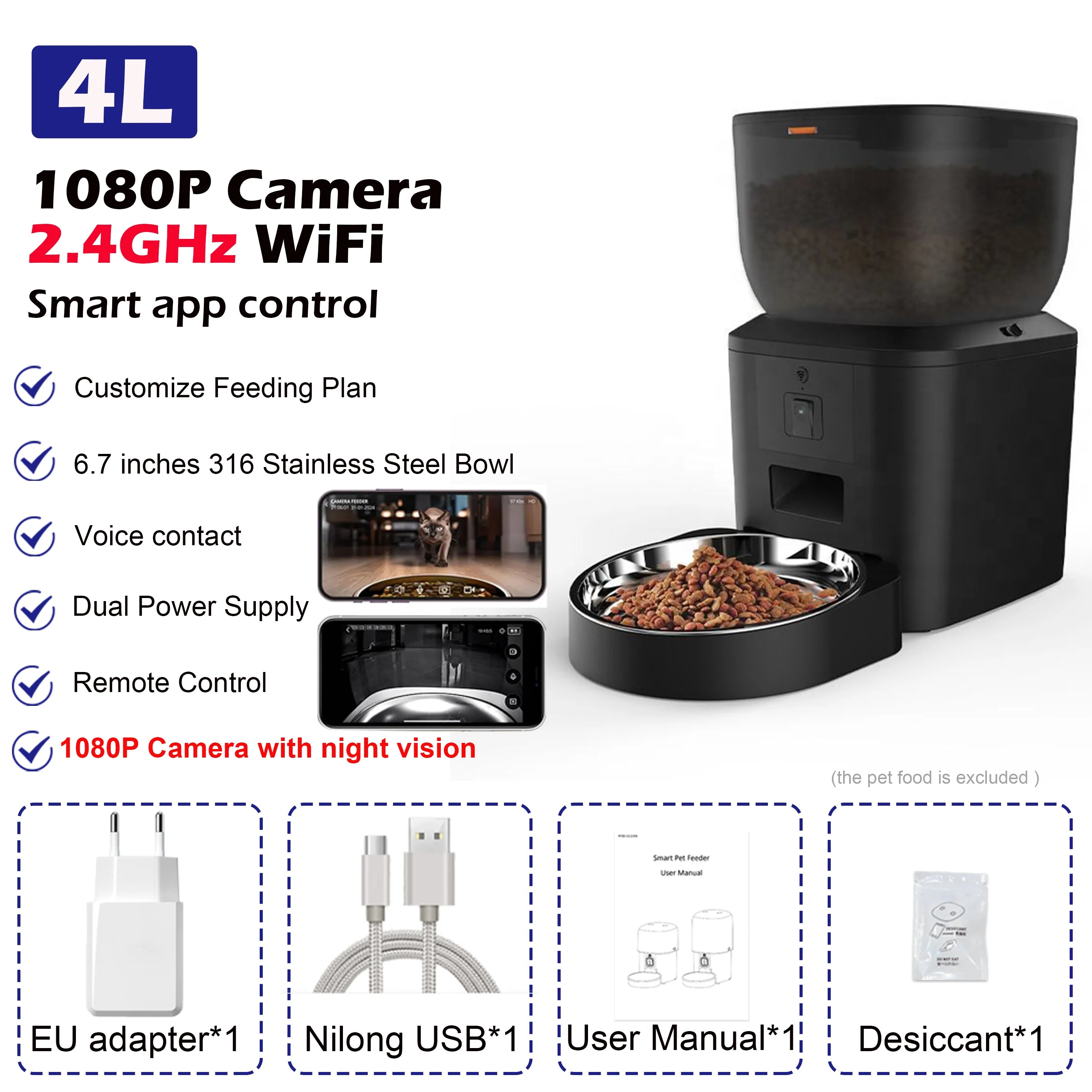 Smart Pet Feeder with Camera