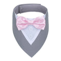 Formal Dog Tuxedo Bandana with Bow Tie - Wedding and Birthday Costume