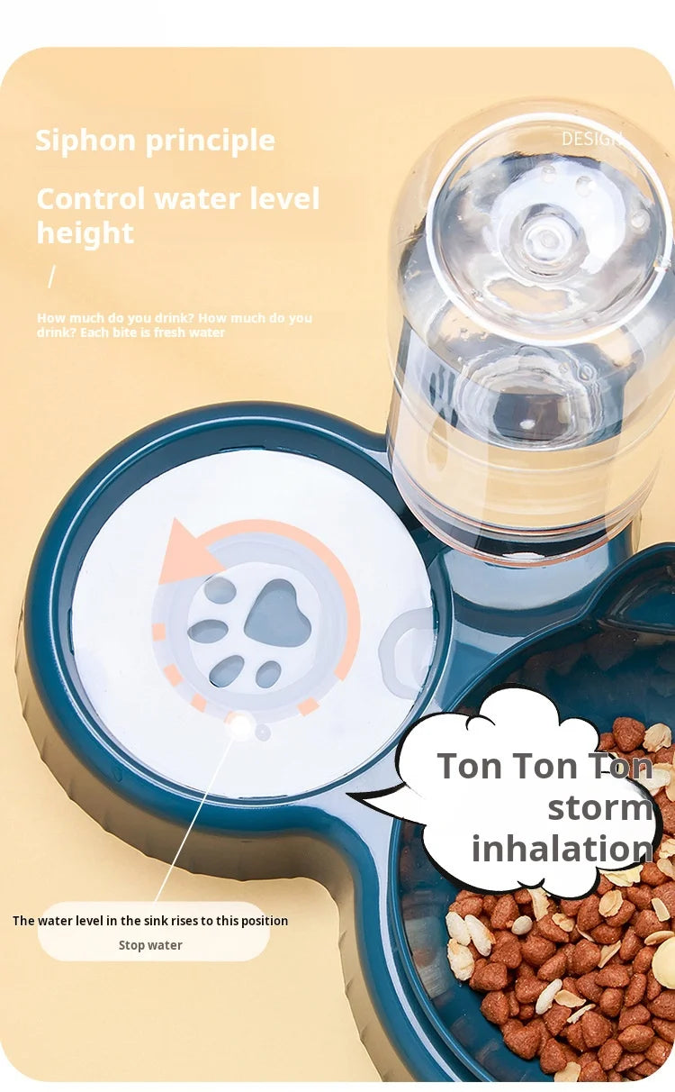 3-in-1 Pet Bowl and Water Feeder Set
