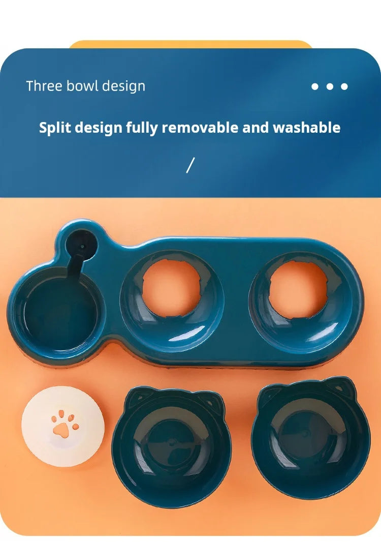 3-in-1 Pet Bowl and Water Feeder Set