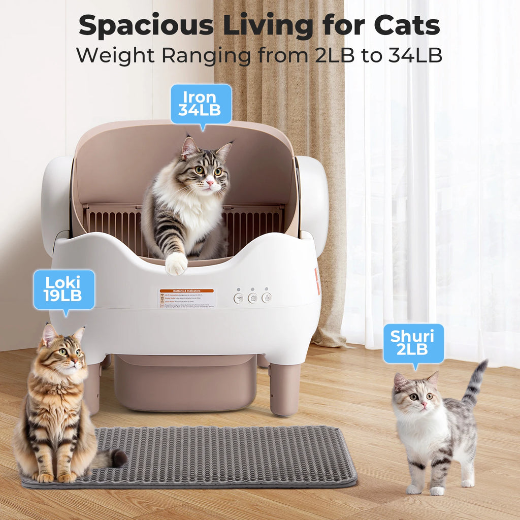 Self-Cleaning Cat Litter Box