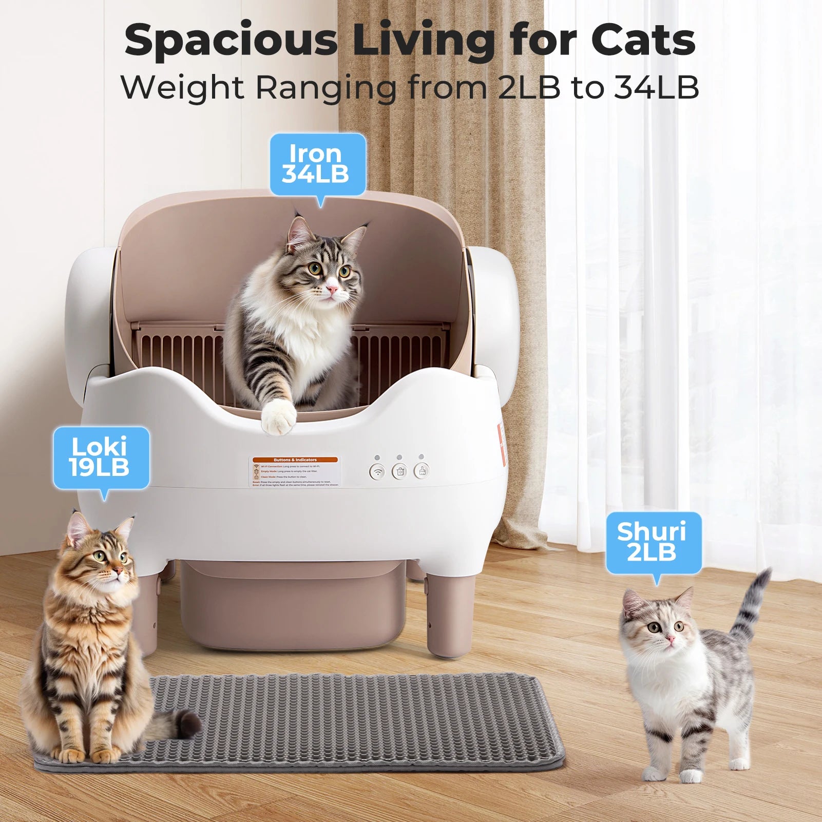 Self-Cleaning Cat Litter Box