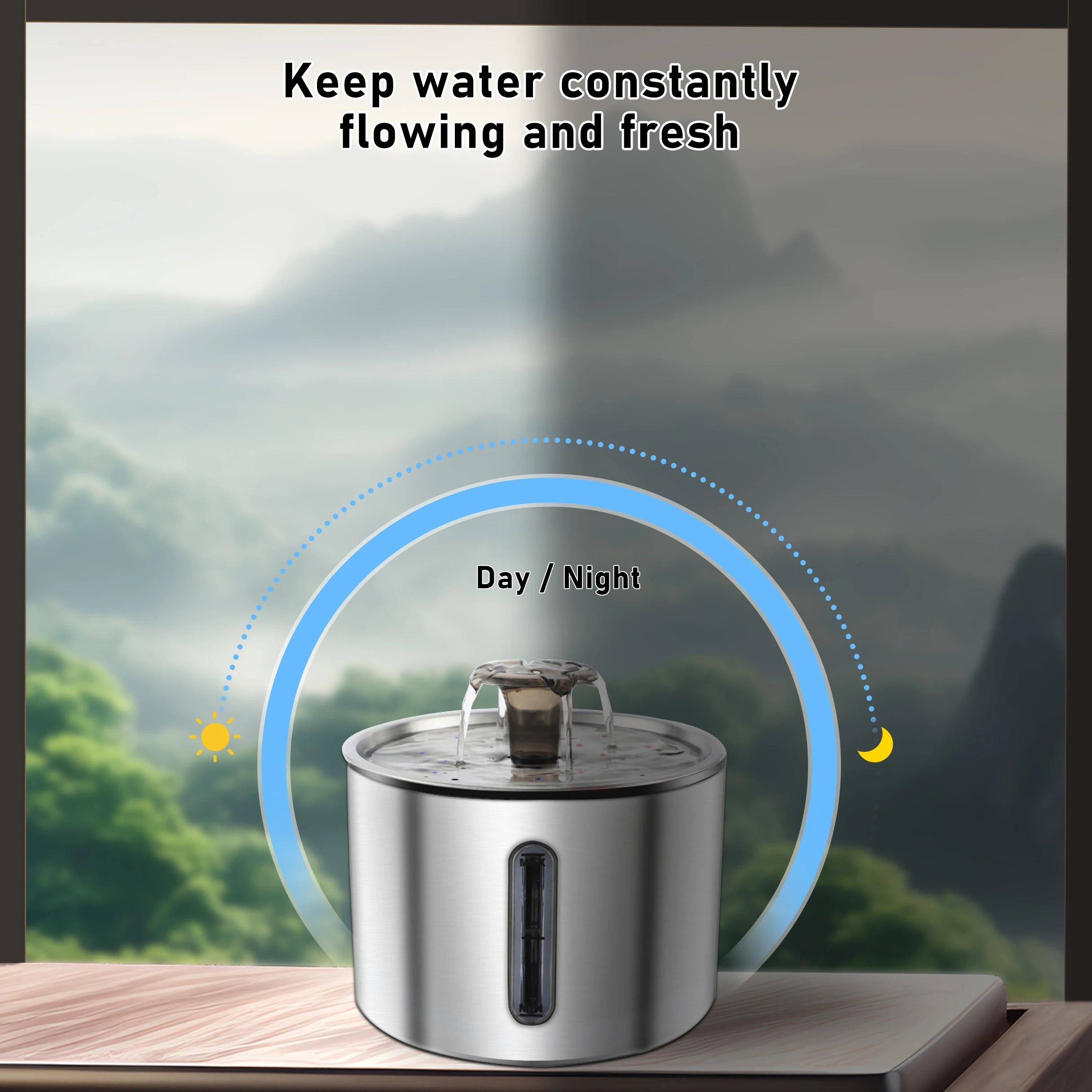 Stainless Steel Pet Water Fountain