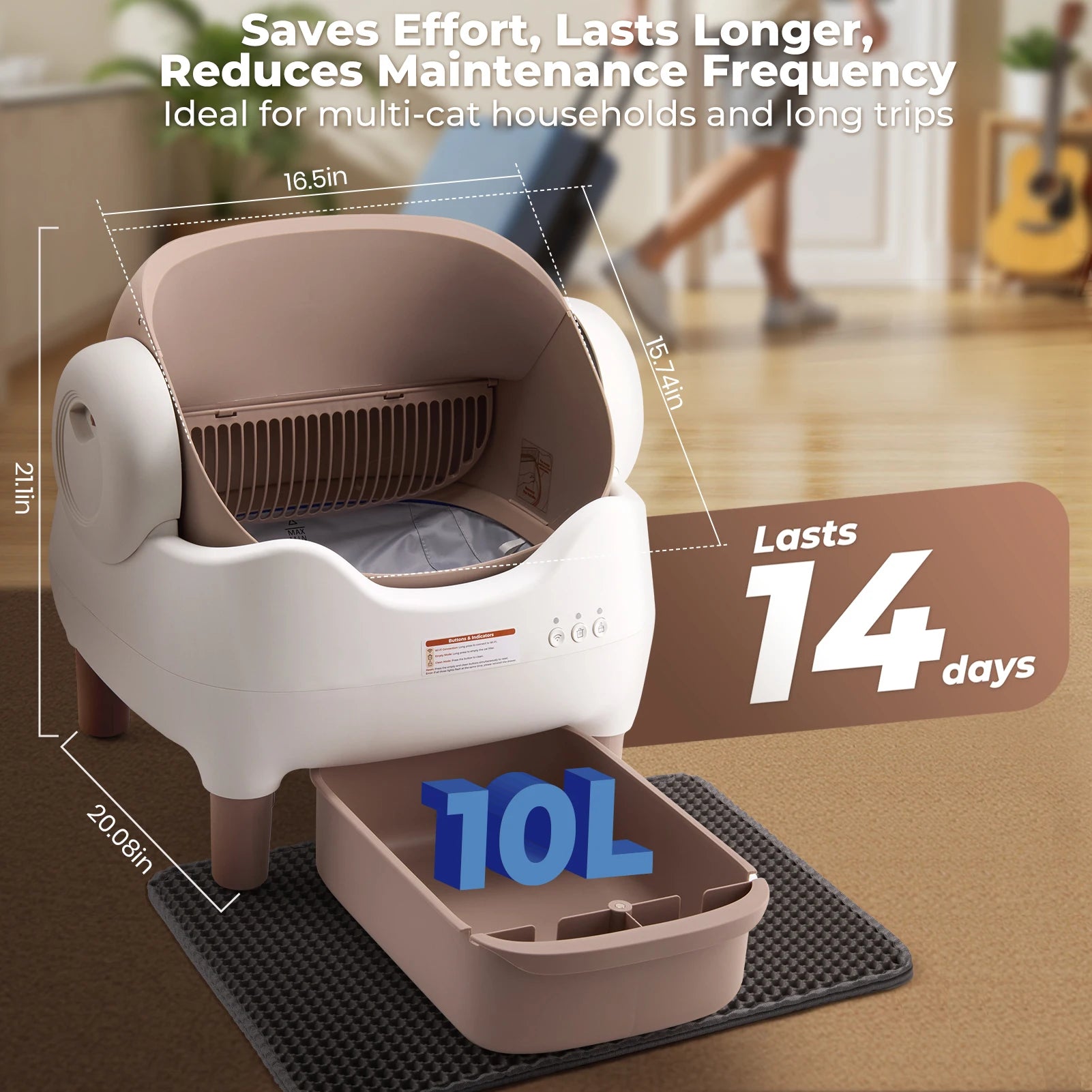 Self-Cleaning Cat Litter Box