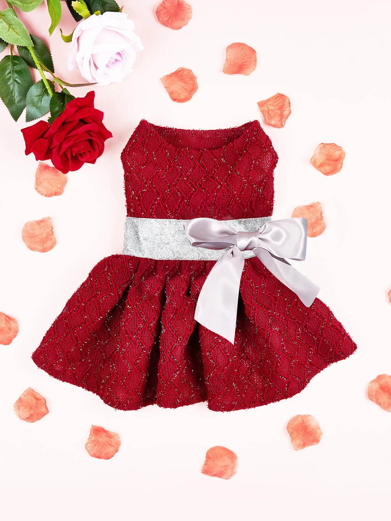 Princess Tutu Dress with Bow for Small Dogs - Elegant Party Costume