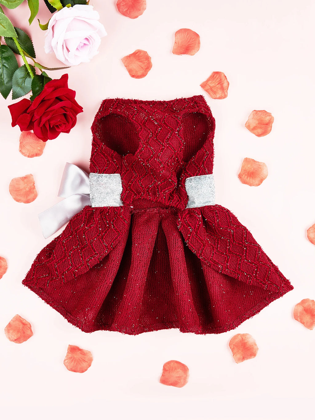 Princess Tutu Dress with Bow for Small Dogs - Elegant Party Costume