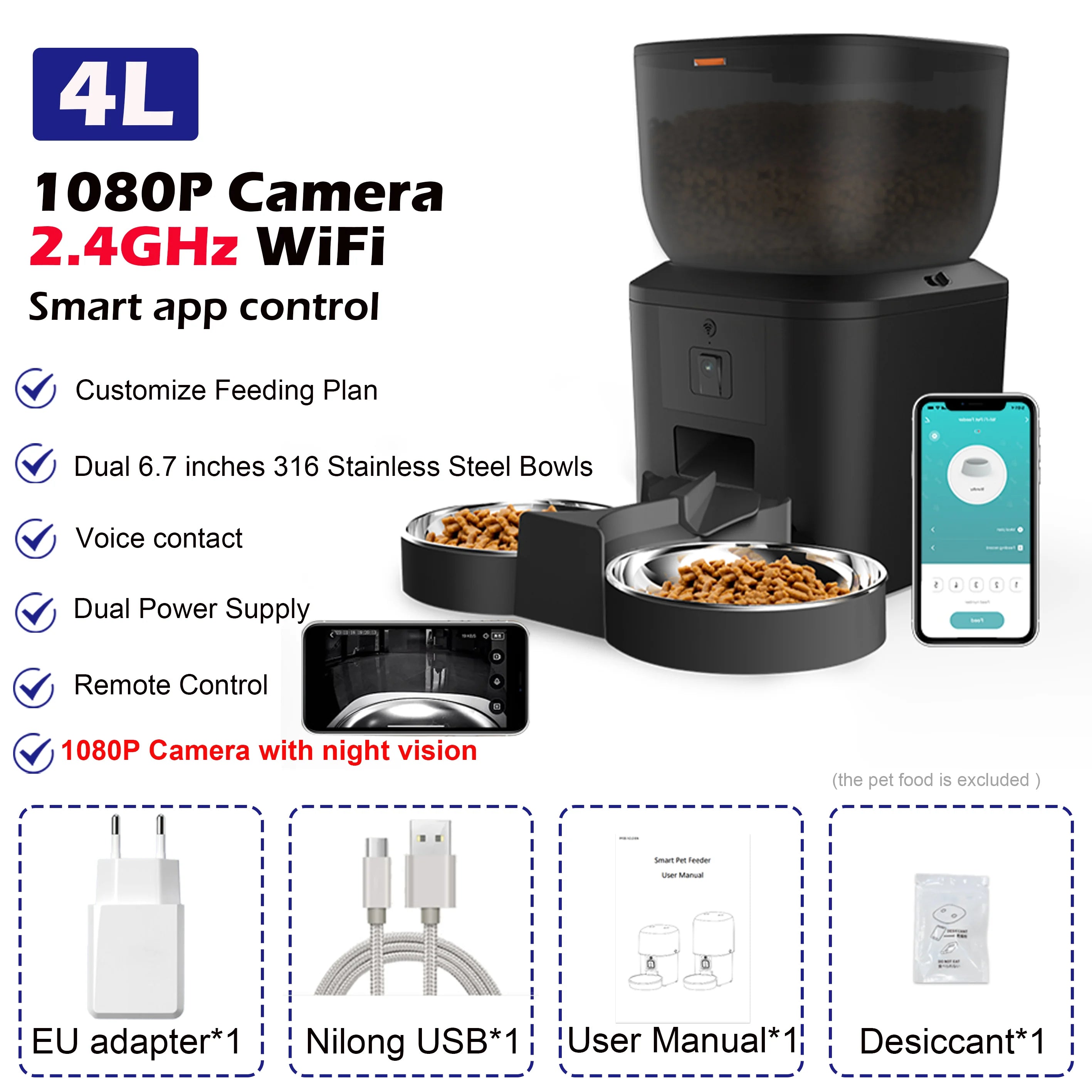 Smart Pet Feeder with Camera