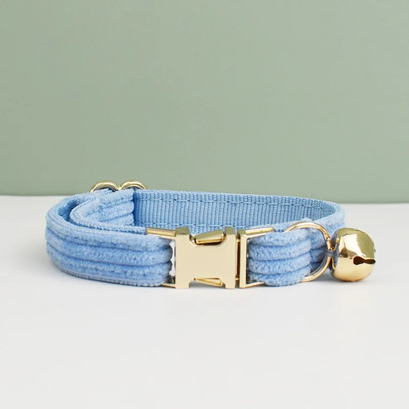 Personalized Cat Collar with Bell and Bow Tie - Custom Engraved Name Plate