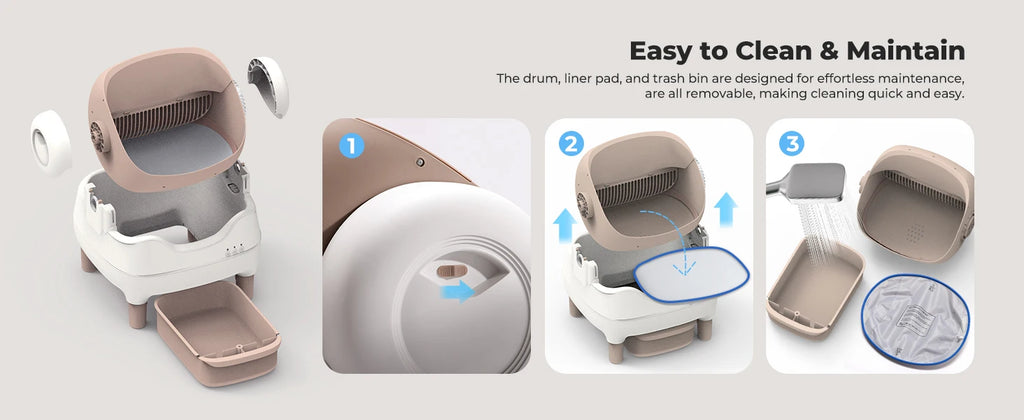 Self-Cleaning Cat Litter Box