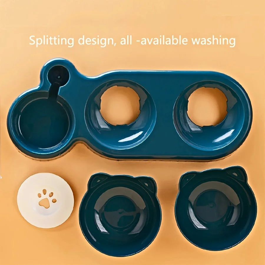 3-in-1 Pet Bowl and Water Feeder Set